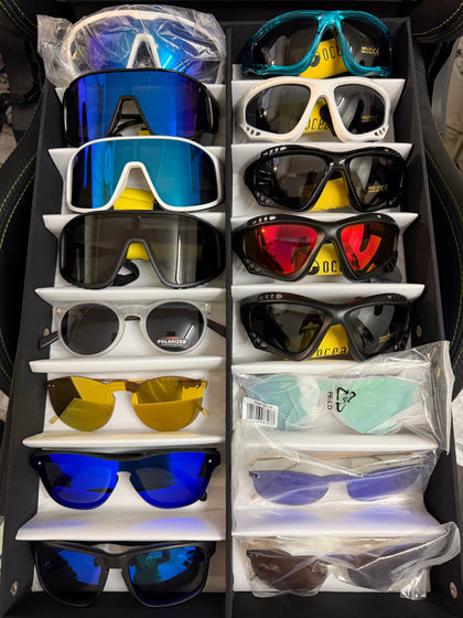 Sunglasses, floaters & straps
